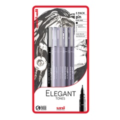 Set UNI PIN markera fineliner Elegant Tones 5 kom