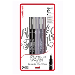 Set UNI PIN markera fineliner Flow and Flourish 5 kom