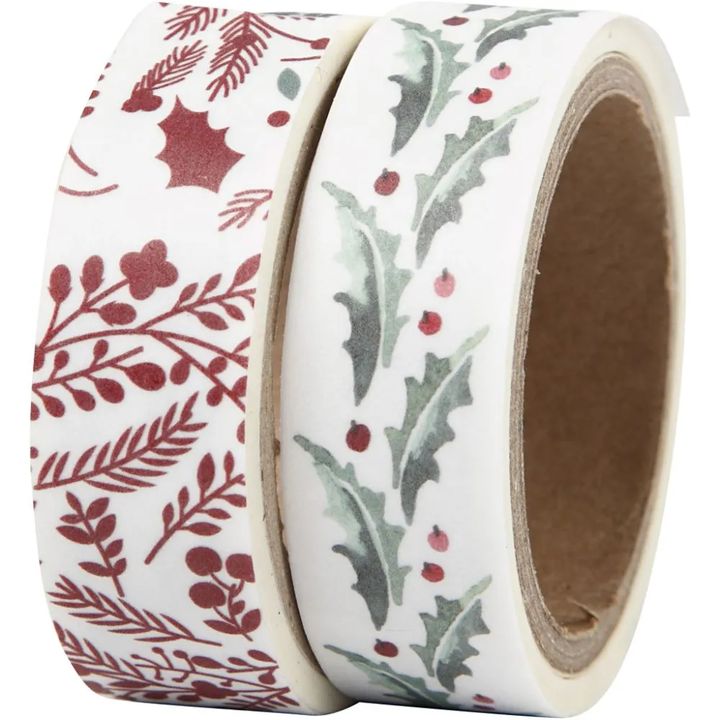 Set washi traka Holly and branches