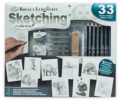 Set za skiciranje Royal & Langnickel AME110 - 33 dijelni