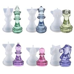 Silikonski kalup za lijevanje - Šahovske figure - set od 6 dijelova