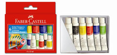 Tempere u tubi 12 ml - 6 boja