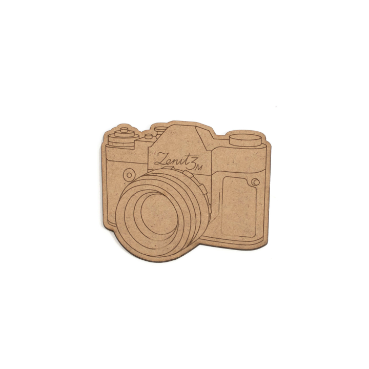 Ukras od MDF-a - kamera - 11 x 9 cm