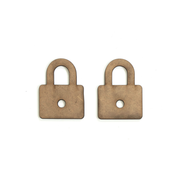 Ukras od MDF-a - lokota 2 komada - 6 x 8.5 cm