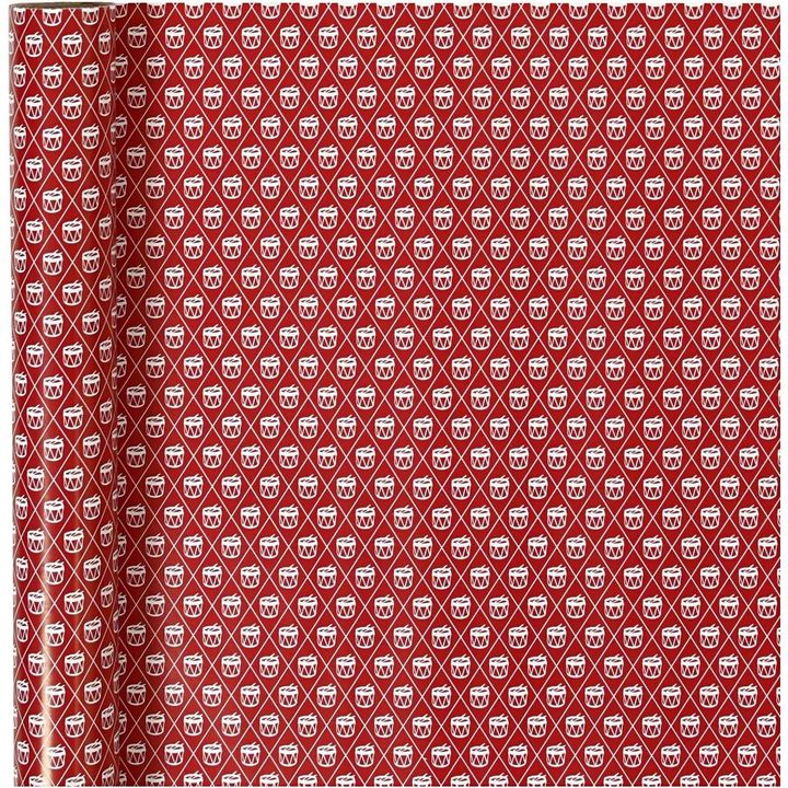 Ukrasni papir | red white drum 70 cm x 4 m