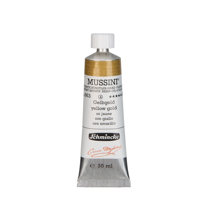 Uljane boje Schmincke MUSSINI 35 ml  | 863 yellow-gold Uljane boje Schmincke MUSSINI 35 ml  | 863 yellow-gold