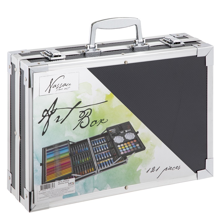Umjetnički set u metalnom koferu Nassau Fine Art - 121 dijelni