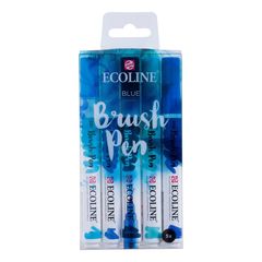 Vodene olovke Ecoline Brush Pen Blue | Set od 5 komada