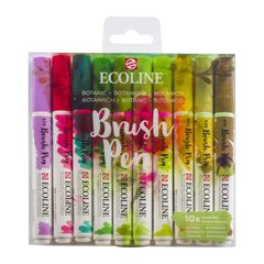 Vodene olovke Ecoline Brush Pen Botanic | Set od 10 komada