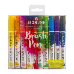 Vodene olovke Ecoline Brush Pen Illustrator | Set od 10 komada