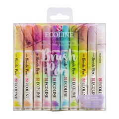 Vodene olovke Ecoline Brush Pen Pastel  | Set od 10 komada