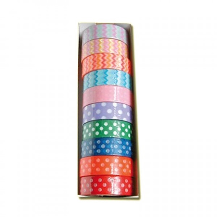 Washi traka 1.5 cm x 10 m - 10 kom