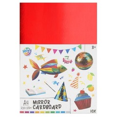 Zrcalni kartonski paket A4 250 GSM – 10 listova, 10 boja